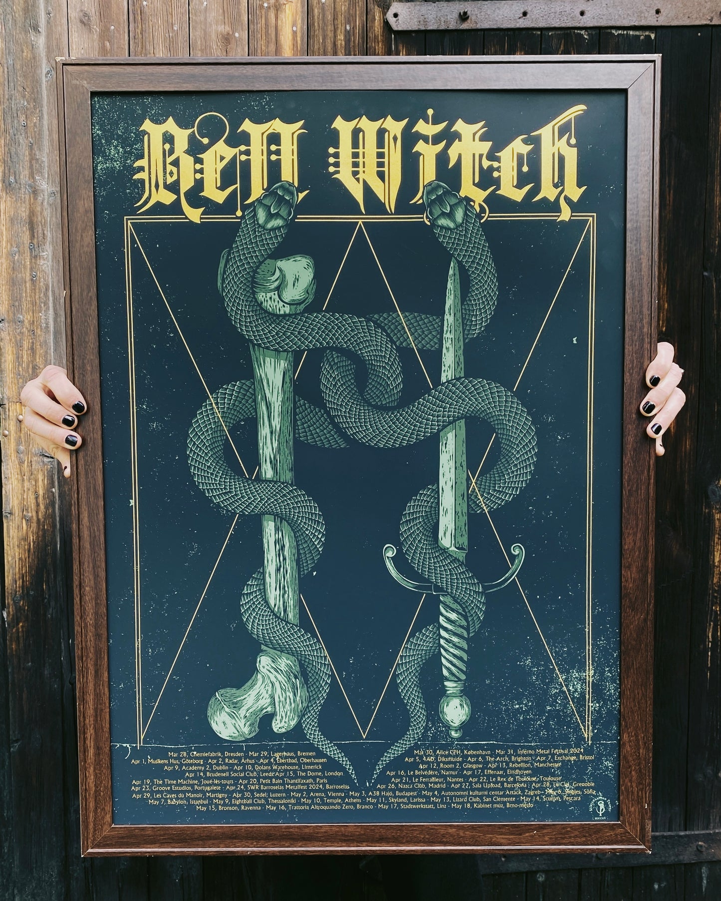 Bell Witch Europe 2024 Tour Poster