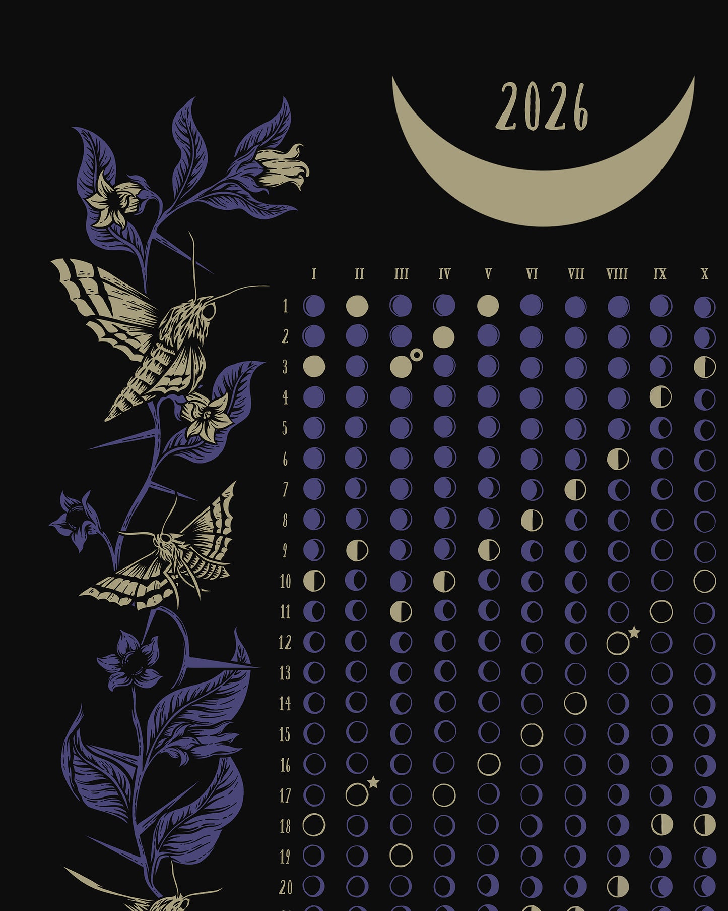 Moon Calendar 2026