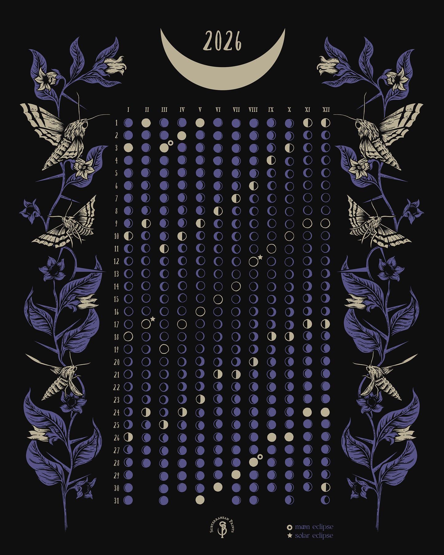 Moon Calendar 2026