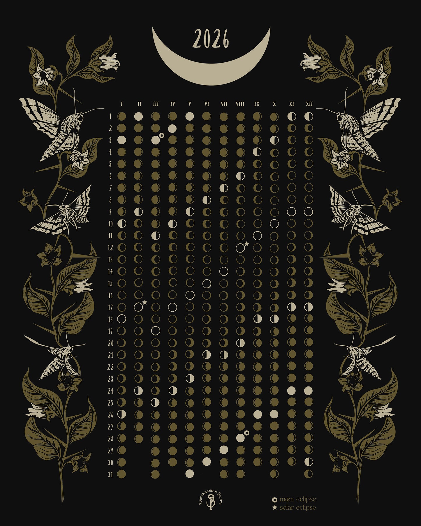 Moon Calendar 2026